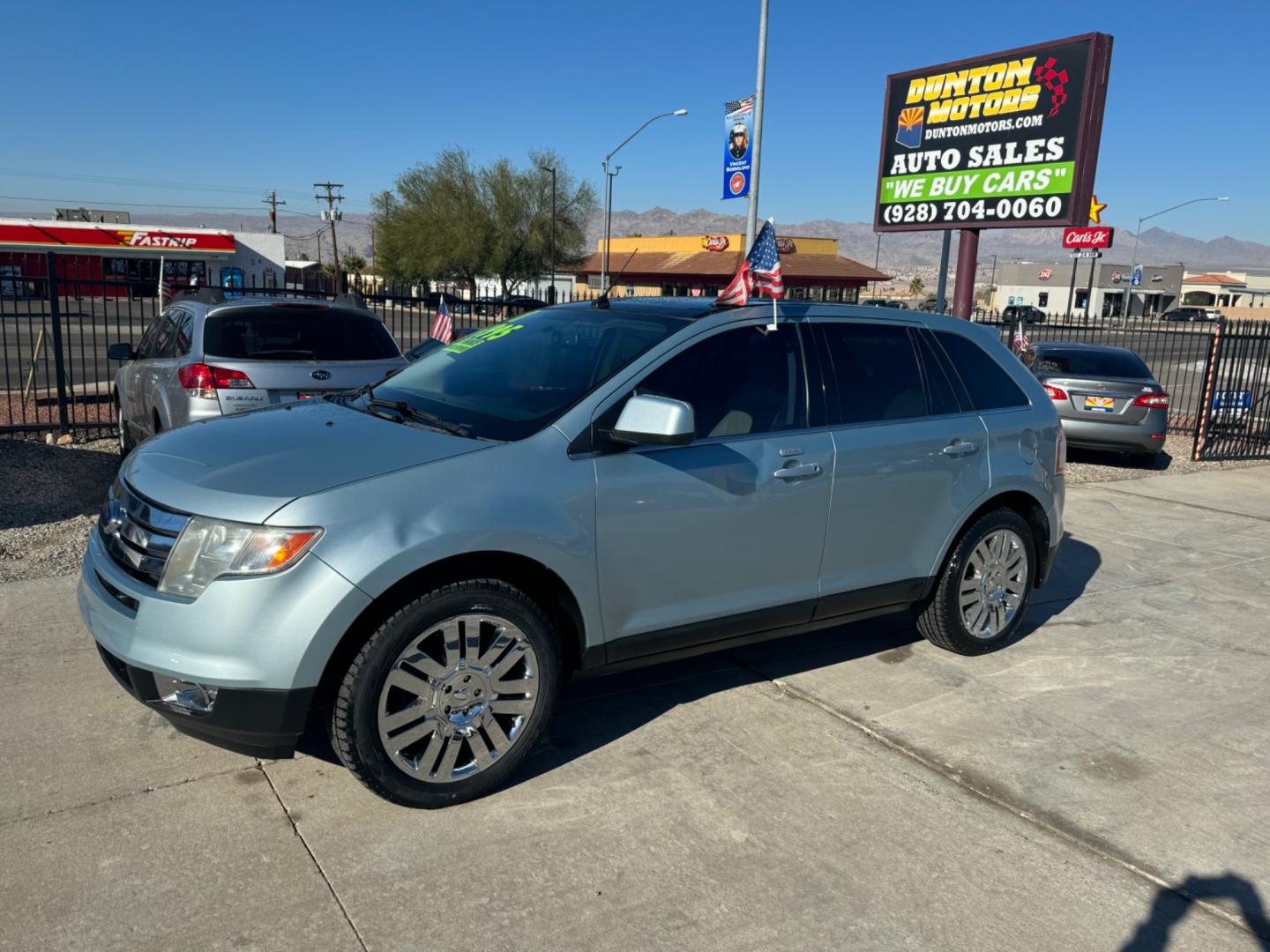 2008 Blue /tan Ford Edge , located at 2190 Hwy 95, Bullhead City, AZ, 86442, (928) 704-0060, 0.000000, 0.000000 - 2008 ford edge limited. leather moonroof. 20 in wheels. only $6995. we finance. runs great cold a/c bluetooth. etc. - Photo#7